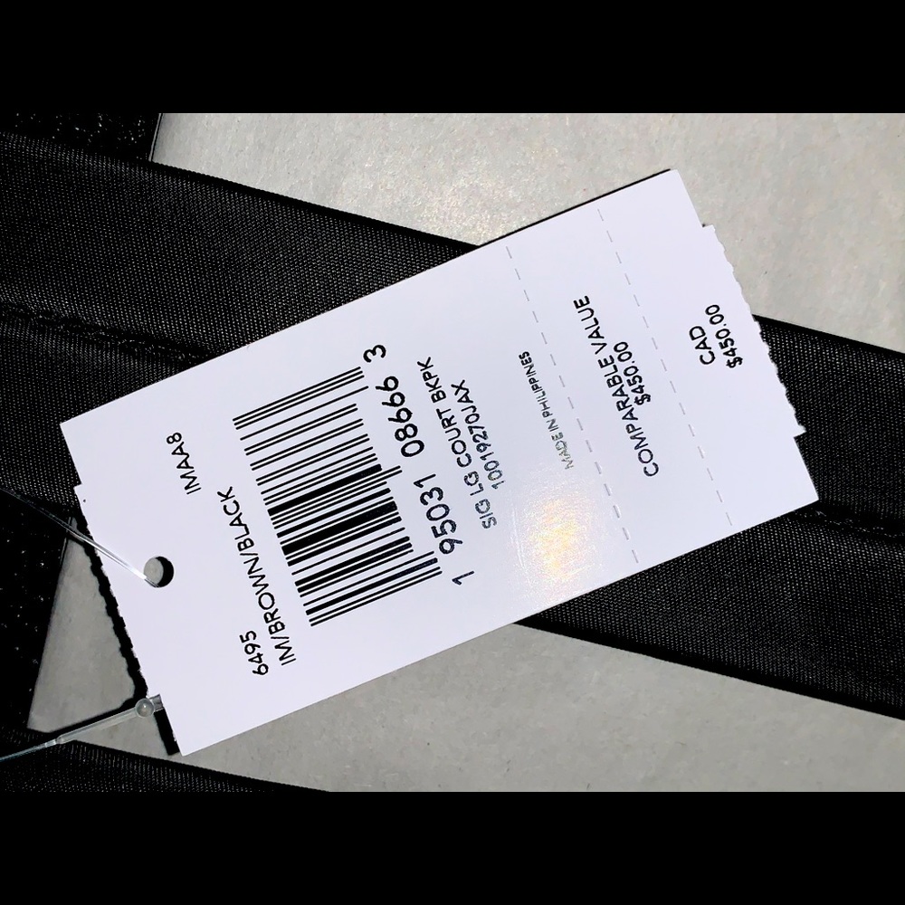 Coach Signature Monogram Lg Court & Bordeaux NO WRISTLET NO BELT! BACKPACK ONLY! - Picture 15 of 16